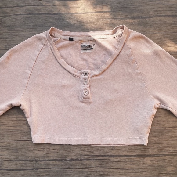 Legacy Fitness Long Sleeve Crop Top in Taupe - Picture 2 of 11